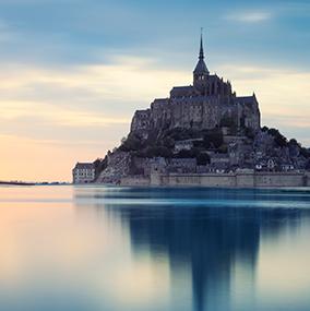 Campervan location to see the Mont Saint Michel